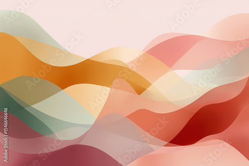 Soft Abstract Mental Health Background — Self-Care and Wellness Concept