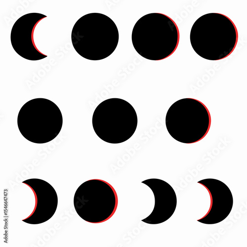 Moon phases lunar cycle astronomy astrology