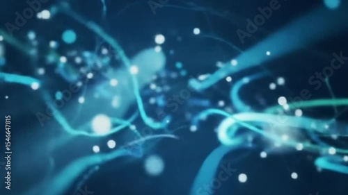 3D Data Symphony: Abstract AI Harmony in Digital Space