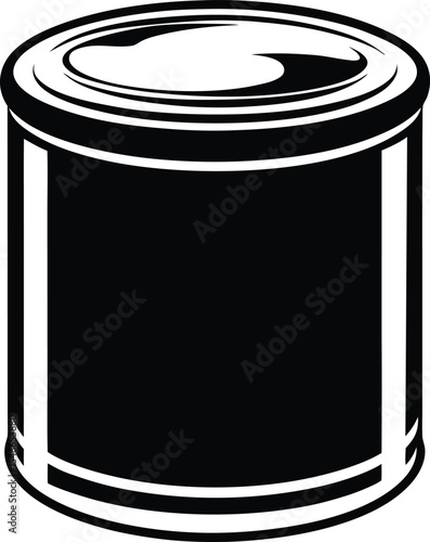 A can of soup type canned goods icon vector illustration