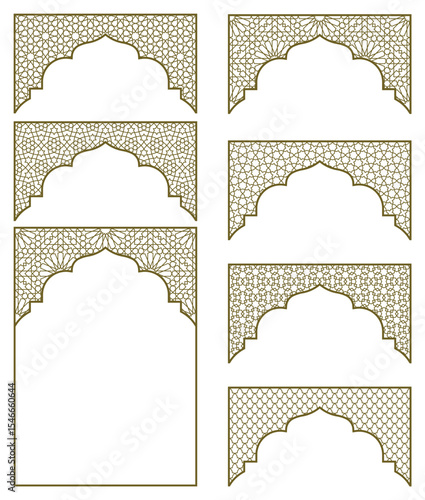 Elegant Islamic Arch Designs for Architectural and Decorative Purposes