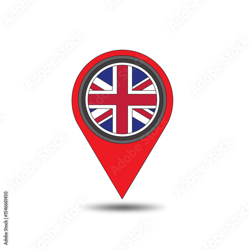 united kingdom flag fixed in a location sign_shows location of united kingdom. Free Download united kingdom flag fixed in a location sign_shows location of united kingdom. - GFXLoad
