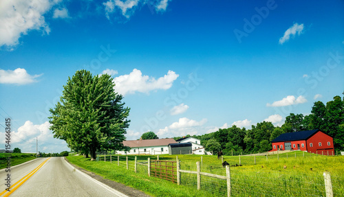 Rural Landscape in Late Spring, Holmes County, Ohio
