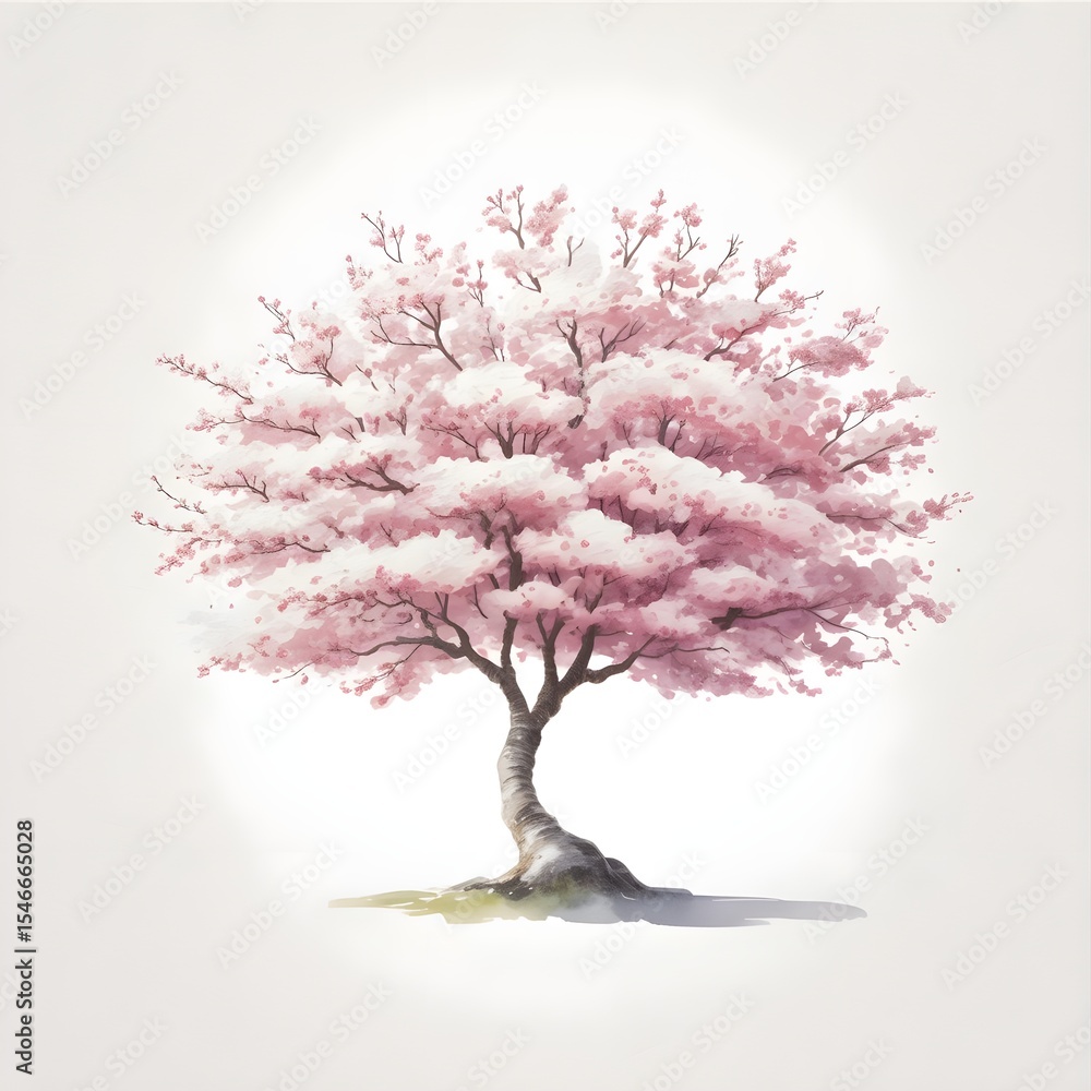 Obraz premium tree with pink flowers