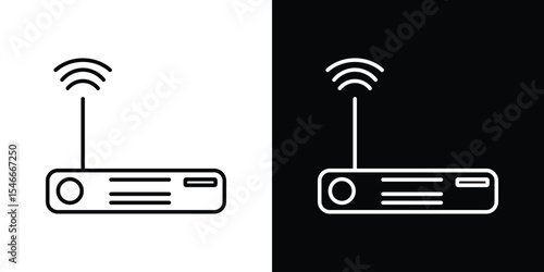 Transmitter icon in black. flat graphic vector icon