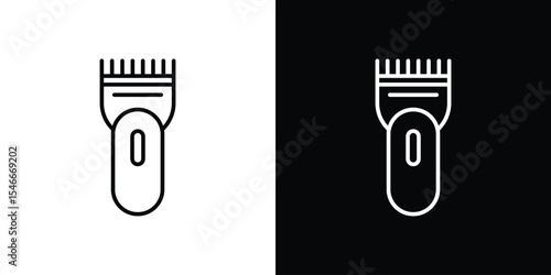 Trimmer icon in black. flat graphic vector icon