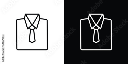 Uniform icon in black. flat graphic vector icon