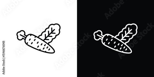 Vegetable icon in black. flat graphic vector icon