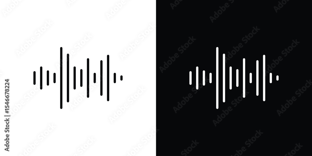 Obraz premium Voice icon in black. flat graphic vector icon