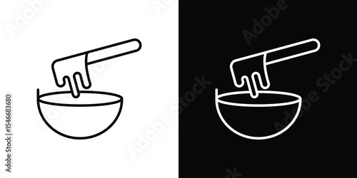 Wax icon in black. flat graphic vector icon