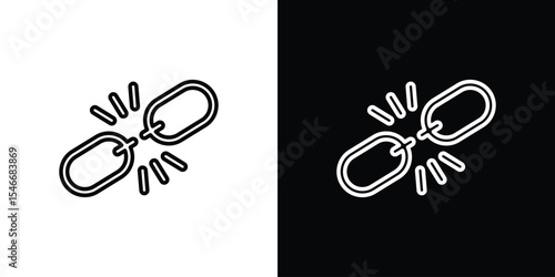 Weak icon in black. flat graphic vector icon
