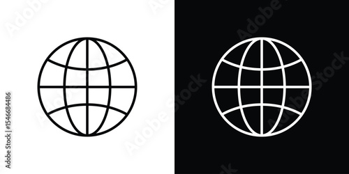 Website icon in black. flat graphic vector icon