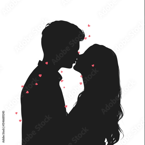 Couple Embracing with Affectionate Tenderness in a Heartfelt Moment