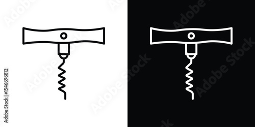Corkscrew icon, vector design art.