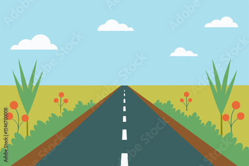 road in the countryside