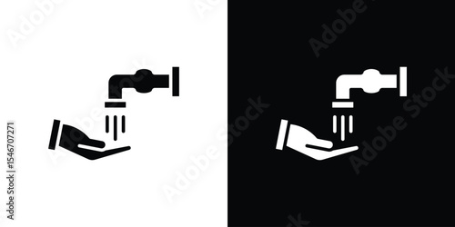 Ablution icon of a flat style vector
