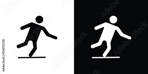 Accident icon of a flat style vector