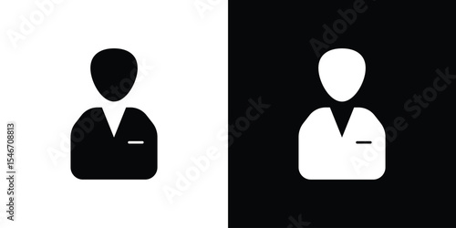 Admin icon of a flat style vector