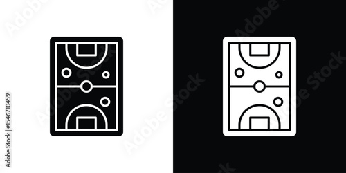 Air hockey icon of a flat style vector