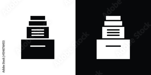 Archives icon of a flat style vector