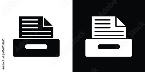 Archives icon of a flat style vector