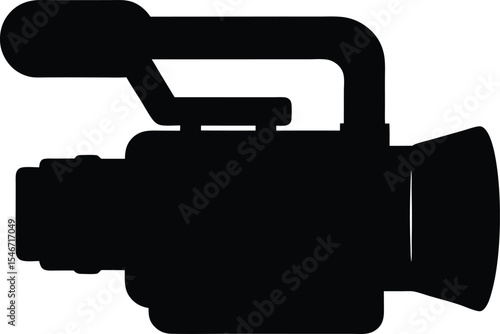 Cinematic Cinema Camera Vector Illustration with Dramatic
