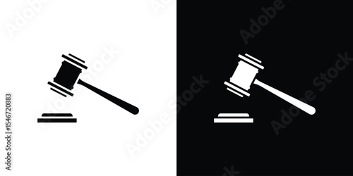 Auction icon of a flat style vector