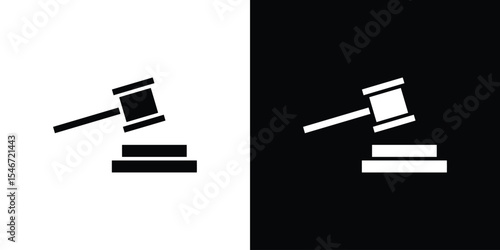 Auction icon of a flat style vector