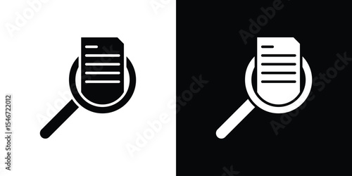Audit icon of a flat style vector