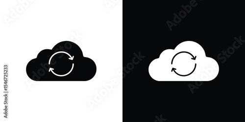 Backup icon of a flat style vector