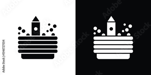 Ball pit icon of a flat style vector