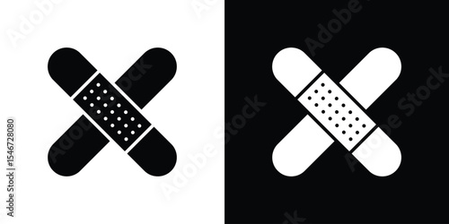 Band aid icon of a flat style vector