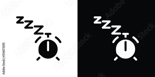 Bedtime icon of a flat style vector