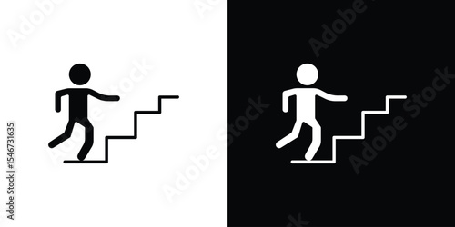 Beginner icon of a flat style vector