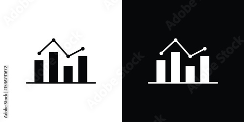 Benchmarking icon of a flat style vector