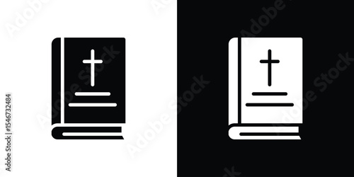 Bible icon of a flat style vector