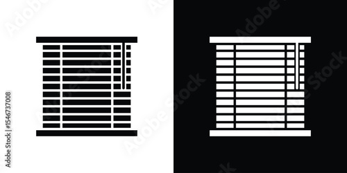 Blinds icon of a flat style vector