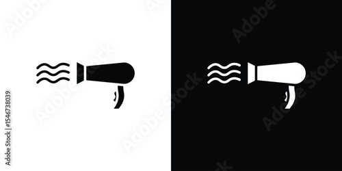 Blow dryer icon of a flat style vector