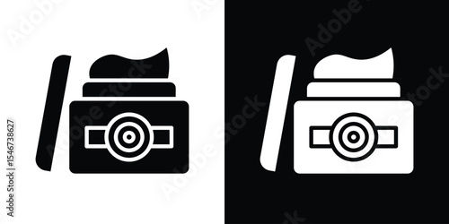 Body cream icon of a flat style vector