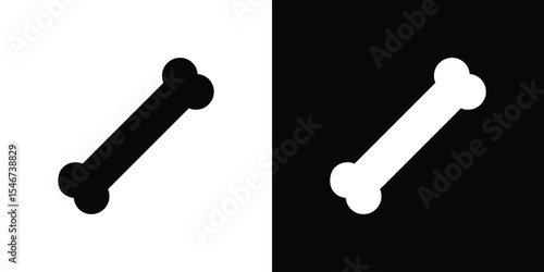 Bone icon of a flat style vector