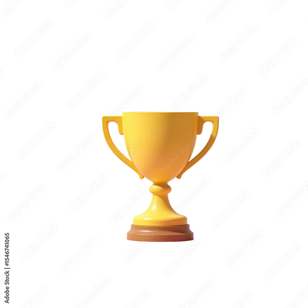 Golden trophy with a pedestal demonstrating achievement and success in a celebratory environment Golden trophy with a pedestal demonstrating achievement and success in a celebratory environment