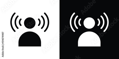 Brand awareness icon of a flat style vector