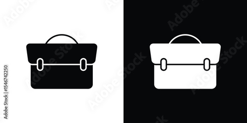 Briefcase icon of a flat style vector