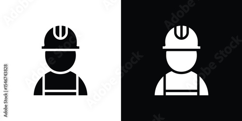 Builder icon of a flat style vector