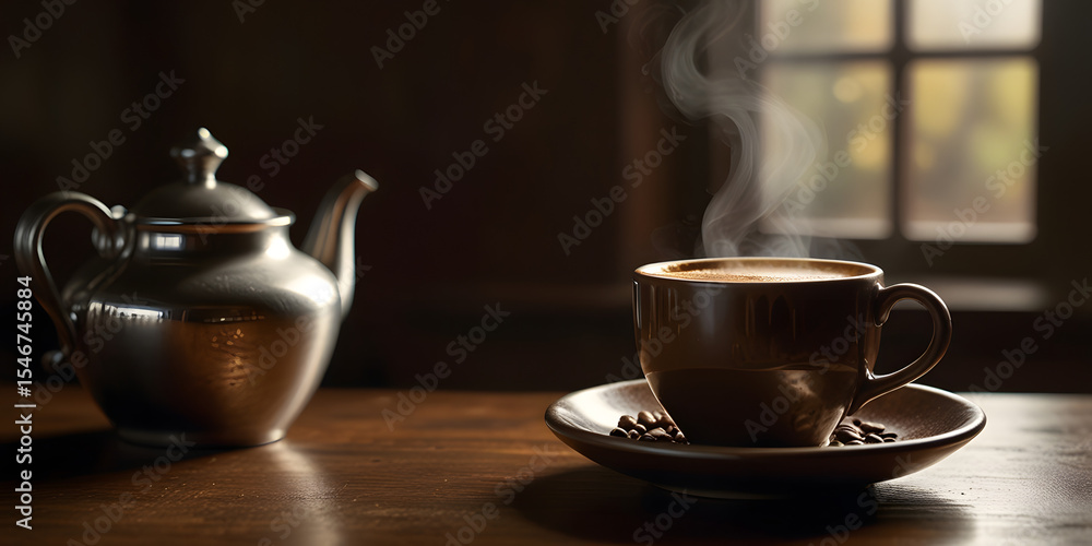 cup of coffee with beans cup of coffee with beans