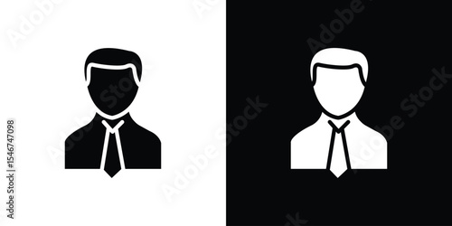 Businessman icon of a flat style vector