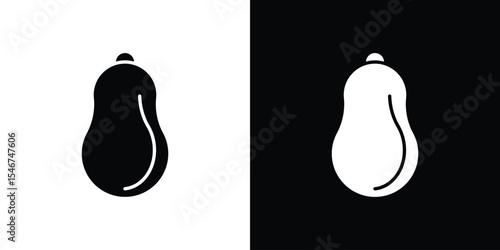 Butternut squash icon of a flat style vector