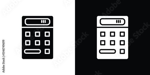 Calculator icon of a flat style vector
