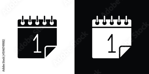 Calendar day icon of a flat style vector