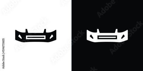 Car bumper icon of a flat style vector